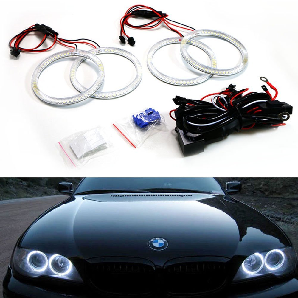 LED Angel Eye Halo Rings — BMW E46