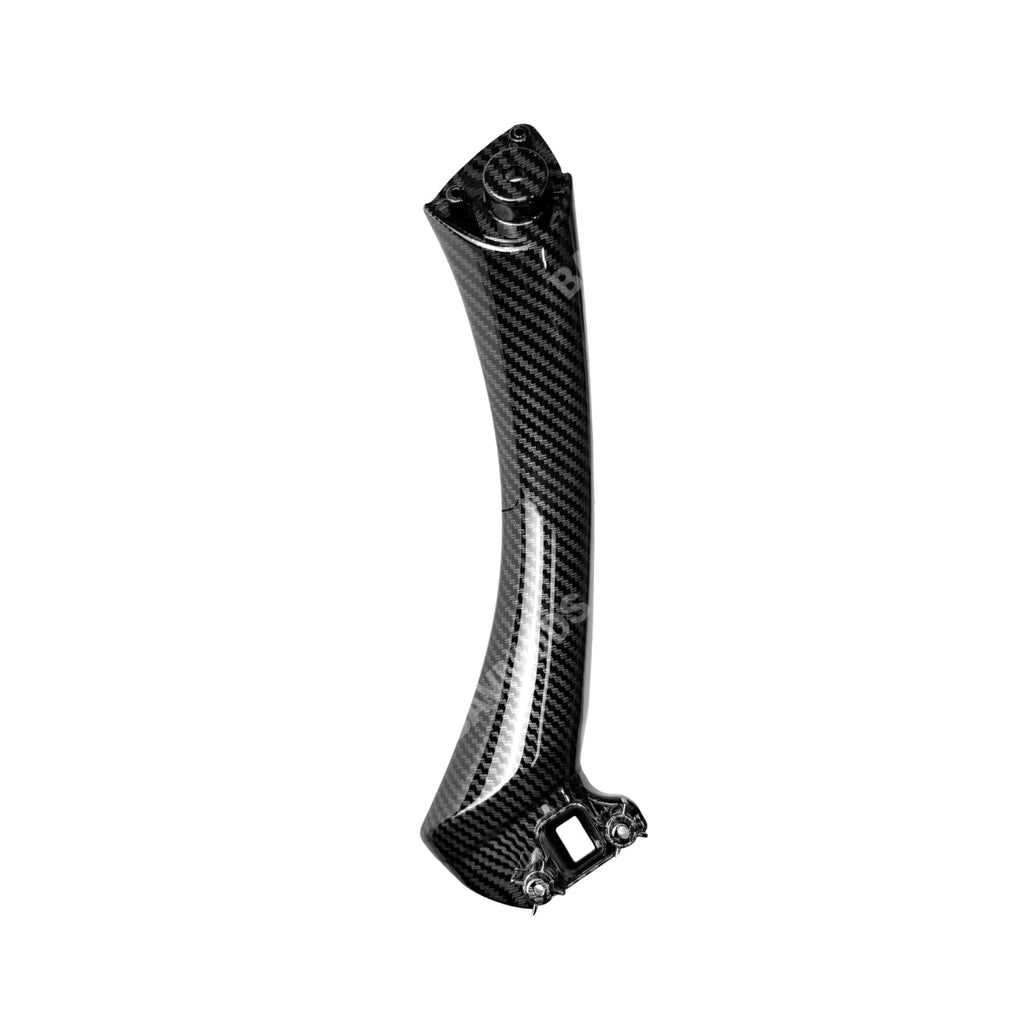 Carbon Fiber Interior Door Handle Pull Trim — BMW E90 E92 E93
