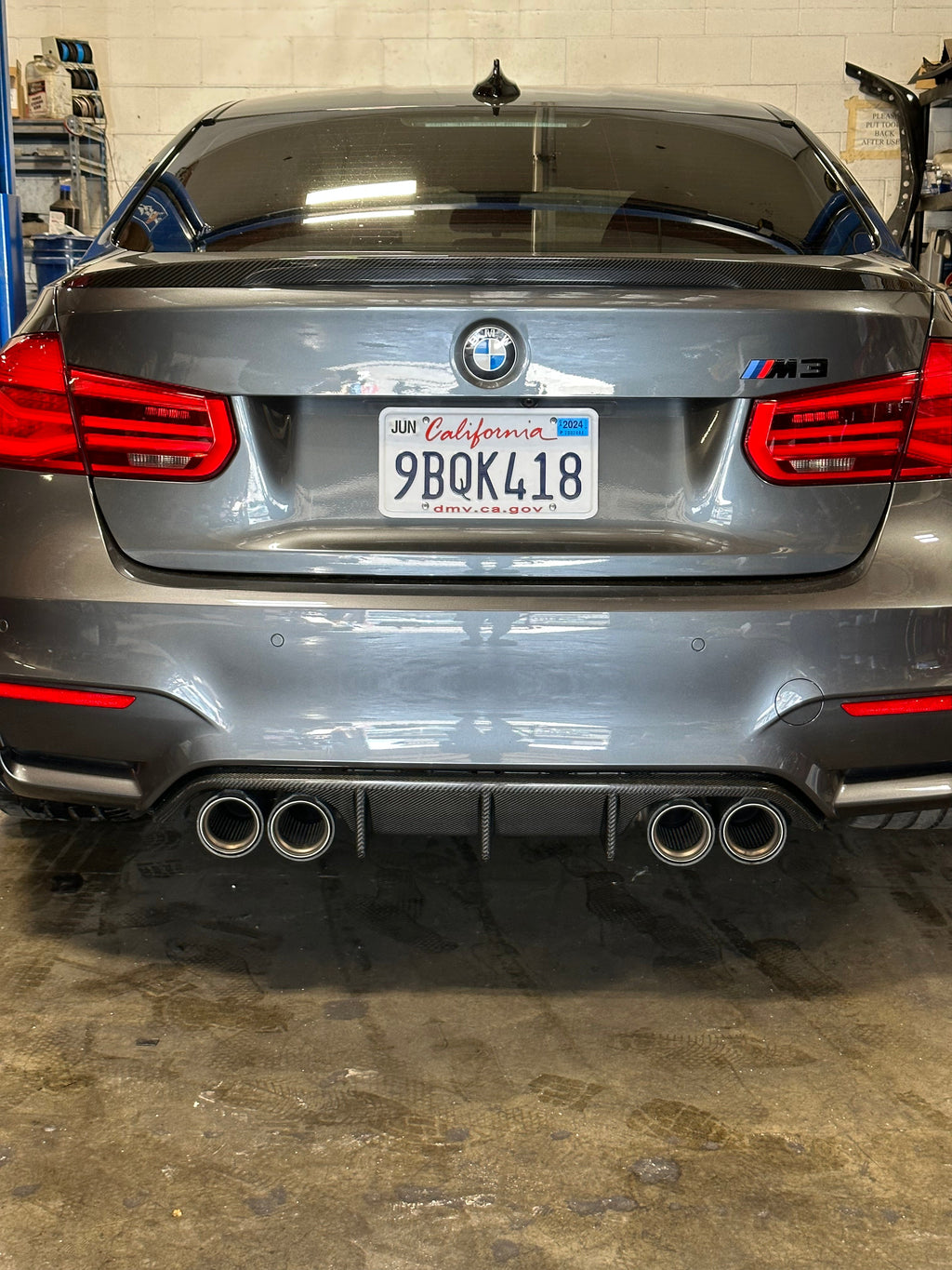Carbon Fiber Trunk Spoiler Lip — 3 Series Style