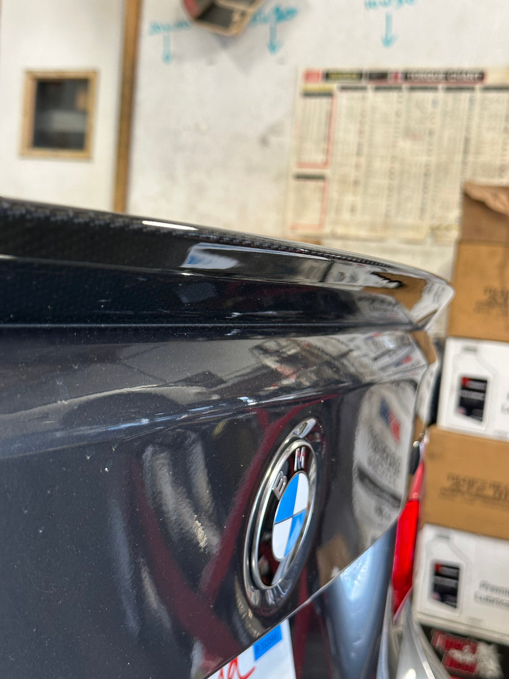 Carbon Fiber Trunk Spoiler Lip — 3 Series Style