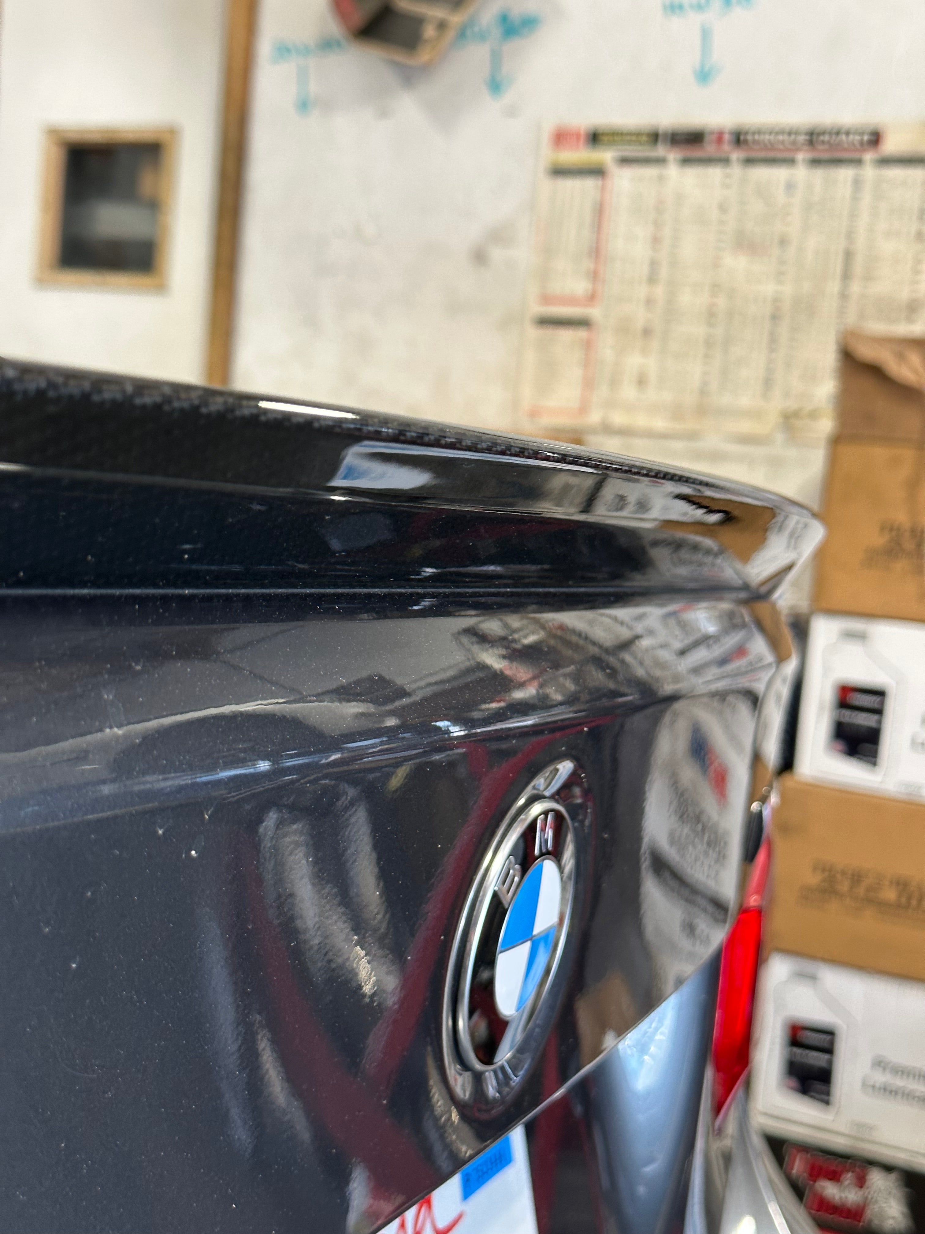 Carbon Fiber Trunk Spoiler Lip — 3 Series Style