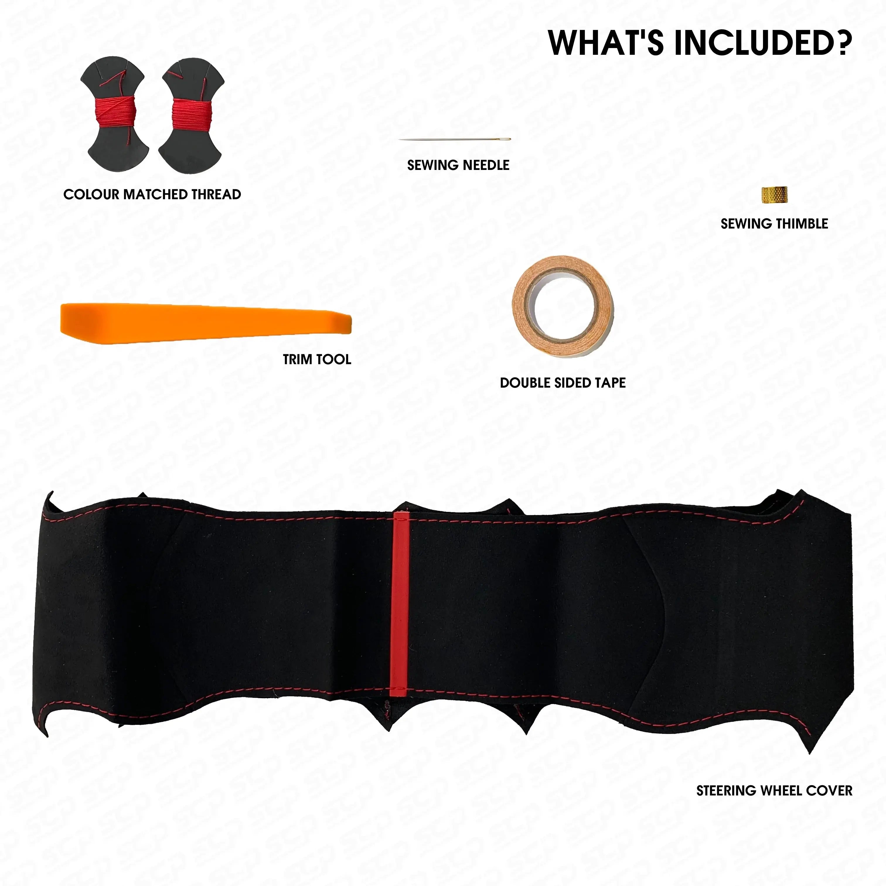 Perforated Leather Steering Wheel Wrap — BMW M Sport Universal