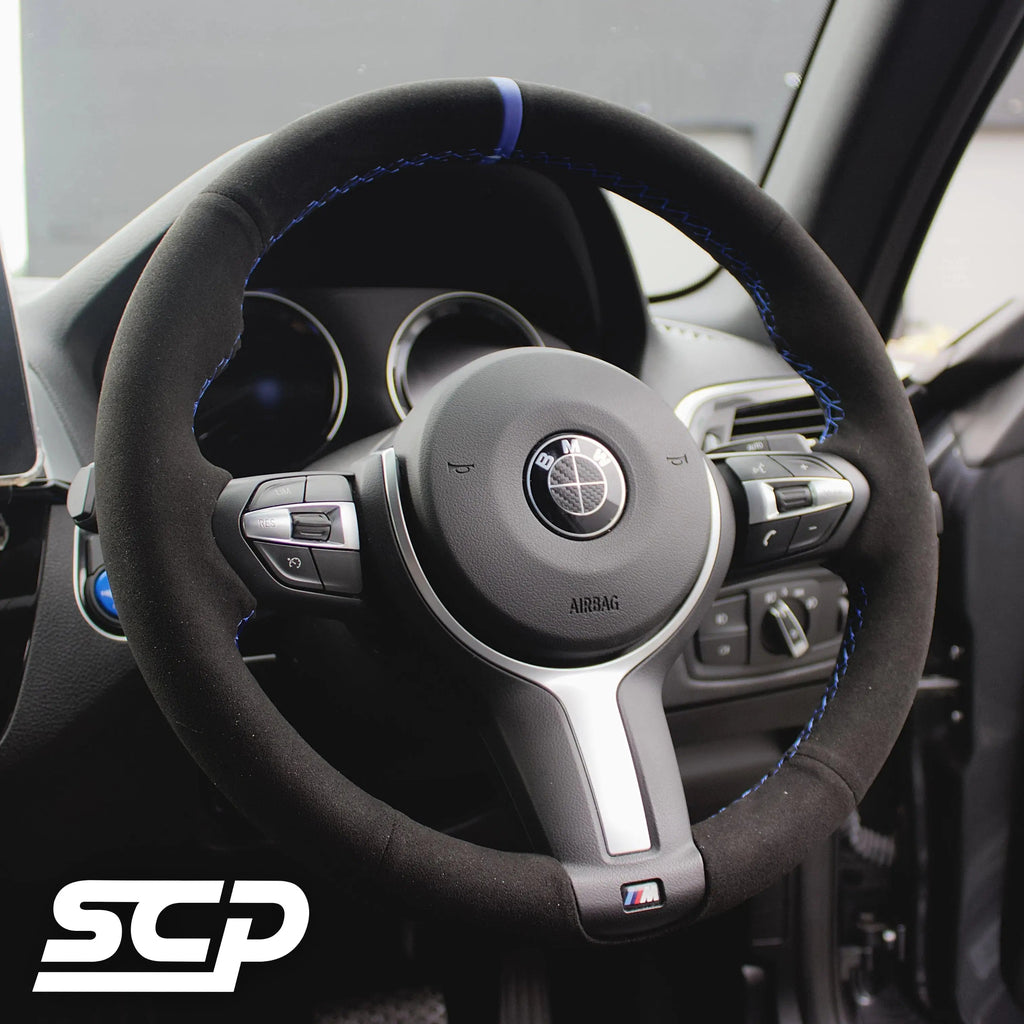 Perforated Leather Steering Wheel Wrap — BMW M Sport Universal