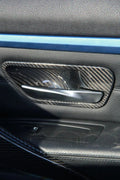 Carbon Fiber Interior Door Bowl Trim Set — BMW F Chassis