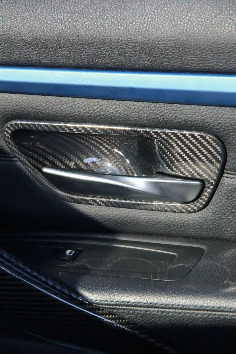 Carbon Fiber Interior Door Bowl Trim Set — BMW F Chassis