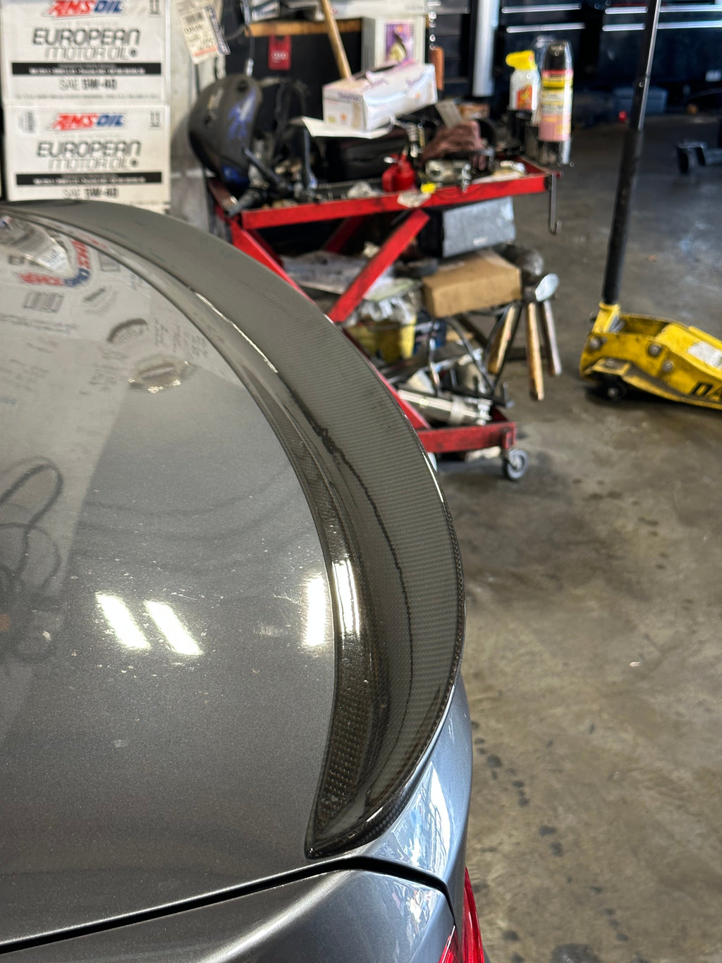Carbon Fiber Trunk Spoiler Lip — 3 Series Style