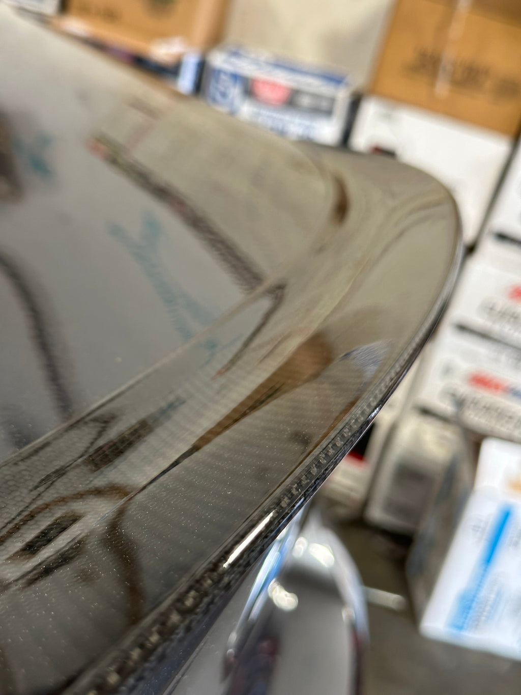 Carbon Fiber Trunk Spoiler Lip — 3 Series Style