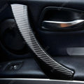 Carbon Fiber Interior Door Handle Pull Trim — BMW E90 E92 E93