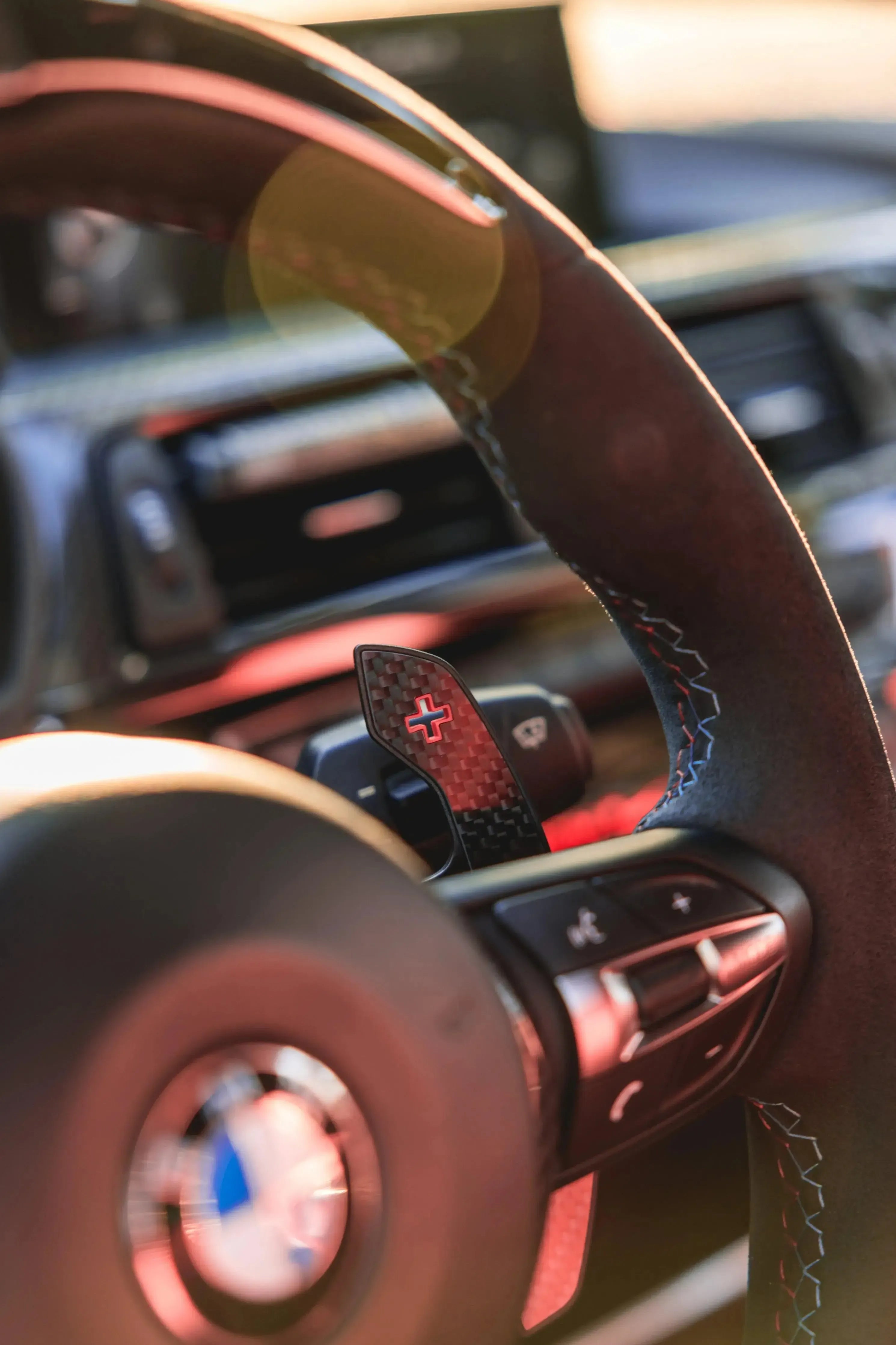 Carbon Fiber Paddle Shifter Extensions — Steering Wheel Upgrade