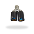 Black Exhaust Tips — Dual Muffler Tip Upgrade 3.5 inch