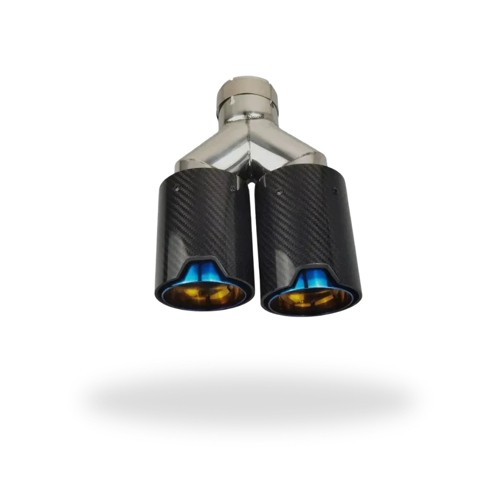 Black Exhaust Tips — Dual Muffler Tip Upgrade 3.5 inch